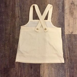 NWOT Madewell Apron Crossback Tank Top